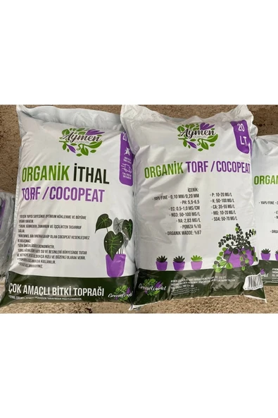 20 Litre ithal Torf Cocopeat Ponza özel Karışım Saksı Harcı Çiçek Ve Bitki Toprağı - 4