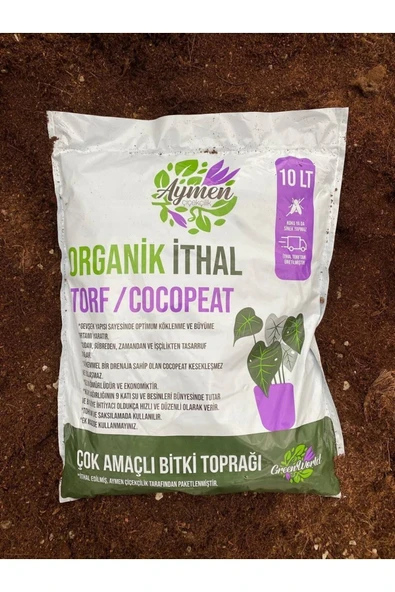 10 Litre Ithal Torf Cocopeat Ponza Taşı Özel Karışım Saksı Harcı Bitki Toprağı - Kokopit - 3