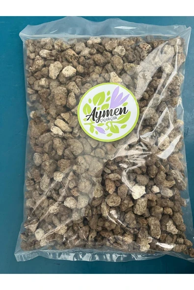 2 Adet 8-16 mm Ponza Taşı - Tarım Pomzası 5 Lt Paket - 5 Litre Volkanik Ponza Taşı - 3