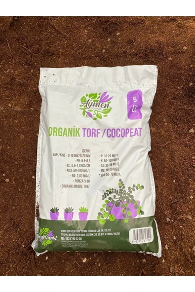 5 Litre Ithal Torf Cocopeat Ponza Taşı Özel Karışım Saksı Harcı Bitki Toprağı - Kokopit - 3