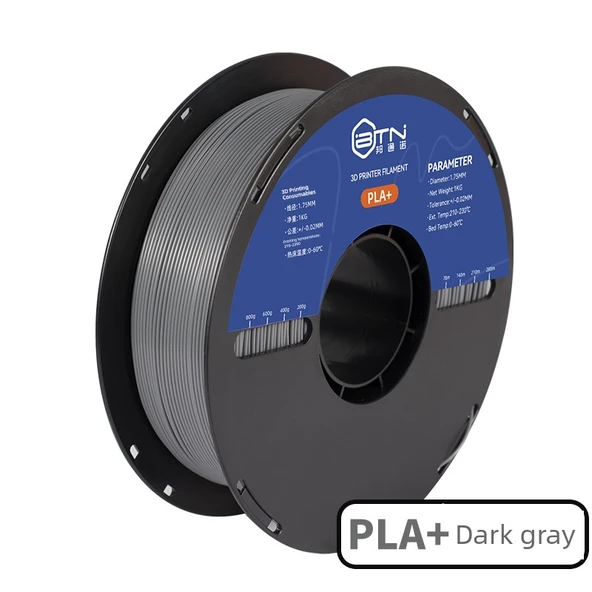 PLA+ 3D Yazıcı Filamenti - 1.75mm - Koyu Gri