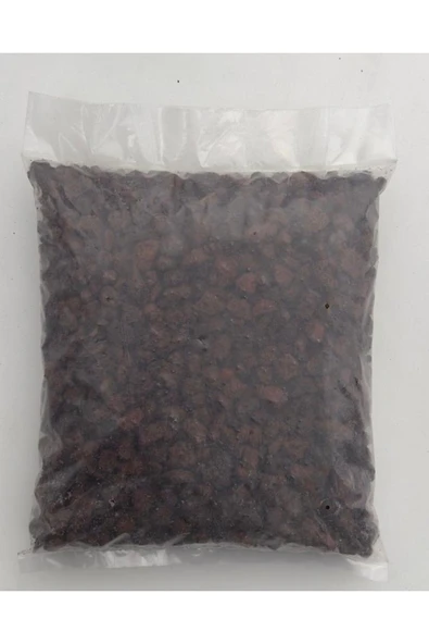 5 Litre Kırmızı Pomza Taşı 8-16 mm Cüruf Law Rock Volkanik Cürüf Ponza Lav Kırığı - 6