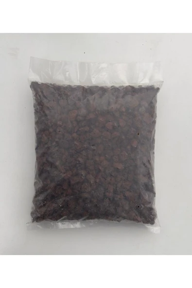 5 Litre Kırmızı Pomza Taşı 8-16 mm Cüruf Law Rock Volkanik Cürüf Ponza Lav Kırığı - 7