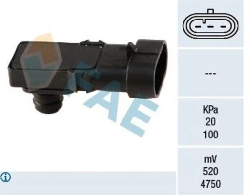 FAE 15016  BASINÇ SENSÖRÜ HAVA KAPTÖRÜ DUSTER LOGAN II SANDER II C