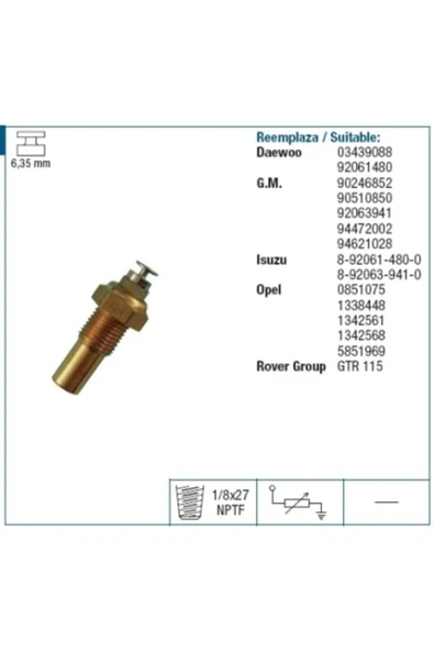 FAE 32230 Hararet Musuru Opel-342561, 1342569, 1342568, ürün görseli 1