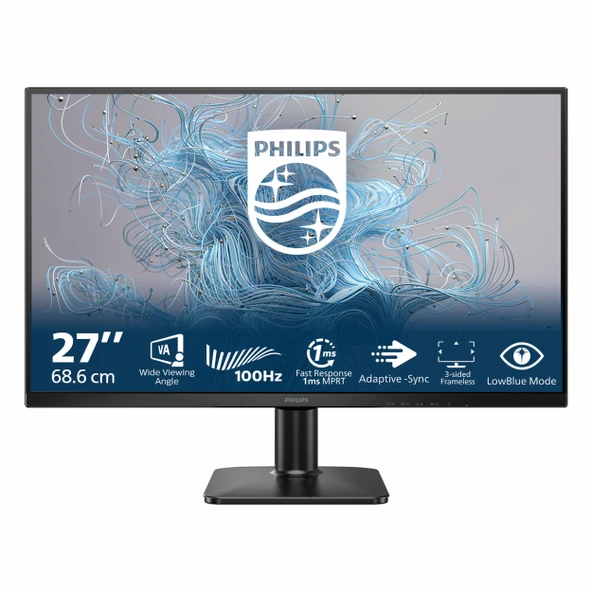 Philips 27E2N1100L 27" 100Hz 1Ms VGA+HDMI FullHD Adaptive-Sync VA Vesa Monitör
