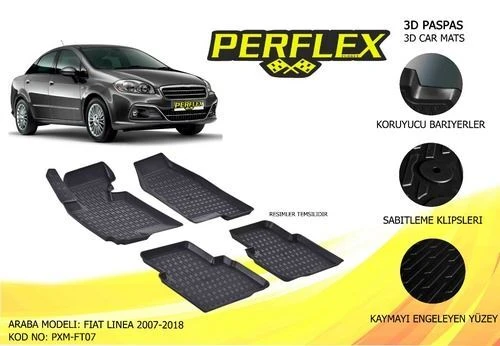 Perflex PXM Pxm-ft07 Paspas 3d Havuzlu X-mat Linea 05-17 ürün görseli 1