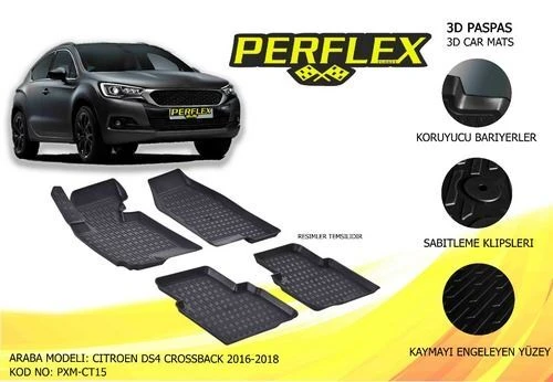 Perflex PXM Pxm-ct15 Paspas 3d Havuzlu X-mat Ds4 Crossback 16-17 ürün görseli 1
