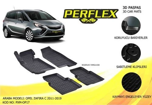 Perflex PXM Pxm-op17 Paspas 3d Havuzlu X-mat Zafira C 2011-2018 ürün görseli 1