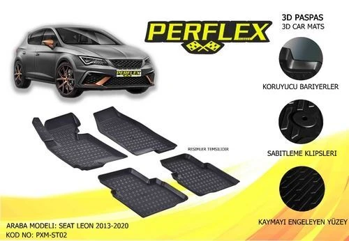 Perflex PXM Pxm-st02 Paspas 3d Havuzlu X-mat Leon 2013-2019 ürün görseli 1
