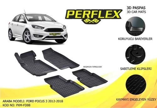 Perflex PXM Pxm-fd08 Ic Paspas 3d Havuzlu X-mat Focus Iıı 12-17 ürün görseli 1