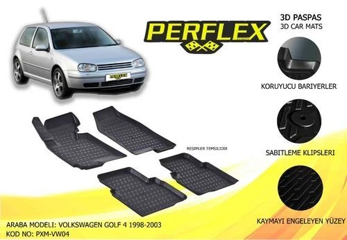 Perflex PXM Pxm-vw04 Paspas 3d Havuzlu X-mat Golf 4 1998-2002 - 1
