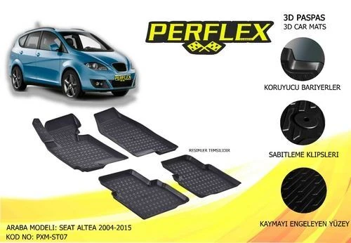 Perflex PXM Pxm-st07 Paspas 3d Havuzlu X-mat Altea 04-14 ürün görseli 1