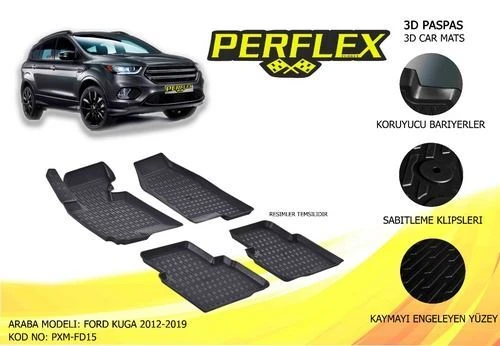Perflex PXM Pxm-fd15 Ic Paspas 3d Havuzlu X-mat Kuga Iı 12-18 ürün görseli 1