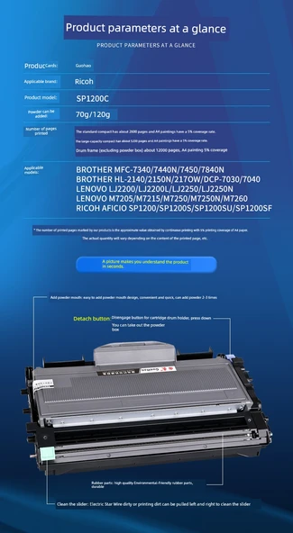 Uyumlu Toner Kartuşu - Sarı - Toz Kutusu + Tambur Ünitesi - 6