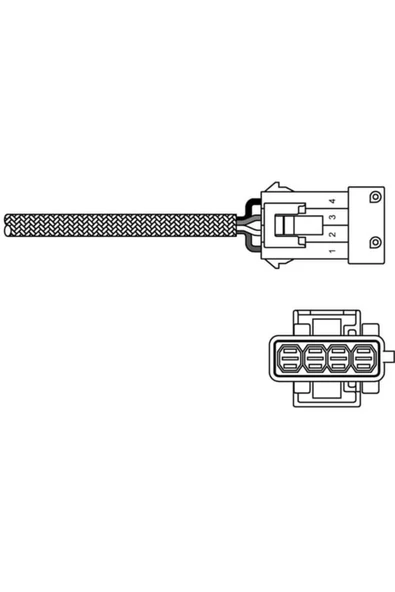 Delphi ES10795 -12B1 OKSİJEN SENSÖRÜ 106 206 207 306 307 / C2 C3 C ürün görseli 1