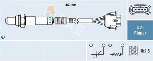 FAE 77209  OKSİJEN SENSÖRÜ Z10XE CORSA C