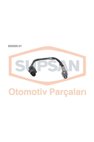 Supsan SX0020 Sx0020-1 Oksijen Sensörü Beetle 1.4tsı 11- Golf Iv 1.6fsı 03-04 Golf V 1.4fsı 03-06 750mm