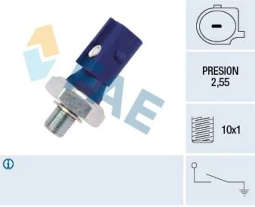 FAE 12875  Yağ Müşürü VW Golfvıı 2,15-2,95 Bar Mavi