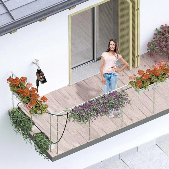 Claber 90763 Timer Kit 20 Pratico Damlama Hortumlu Zamanlayıcı Set - 3