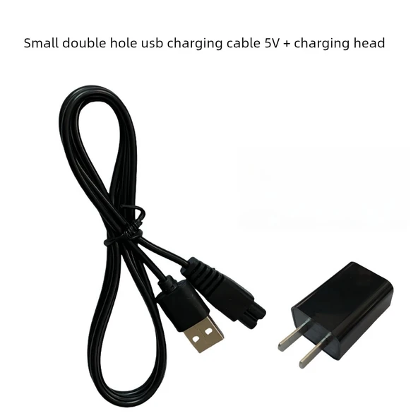 Süperman Tüy Topu Kesici USB Küçük Çift Delik 5V Şarj Kablosu + Şarj Başlığı (RR7827 7828 7828S Uyumlu)