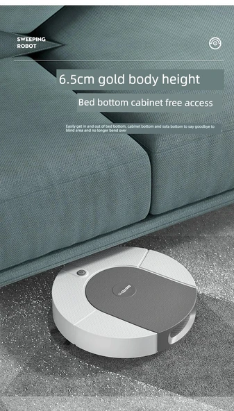 Akıllı Süpürme Robotu - S31 30 inç Kahverengi - Resmi Standart + Orta Fırça + Elektrikli Kontrol Su Tankı - 12