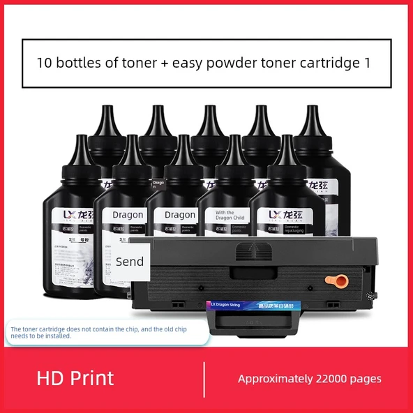 Uyumlu HP 136w 136A/NW/WM Lazer Yazıcı Toner Kartuşu - 10 Adet 80g Karbon Toz ve Çipli