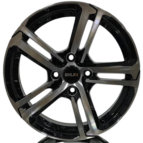 Peugeot Uyumlu SHLK SLK-1721 6.5X16 4X108 ET25 65.1 Black Diamond Jant - 1