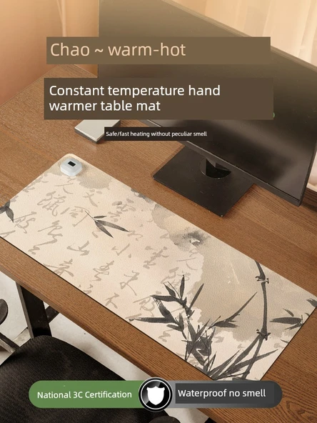 Isıtmalı Mouse Pad - Orta Boy - 70x33cm - 6 Hızlı Termostat - 2