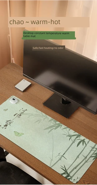 Isıtmalı Mouse Pad - Büyük Boy - 80x33cm - 6 Hızlı Termostat - 9