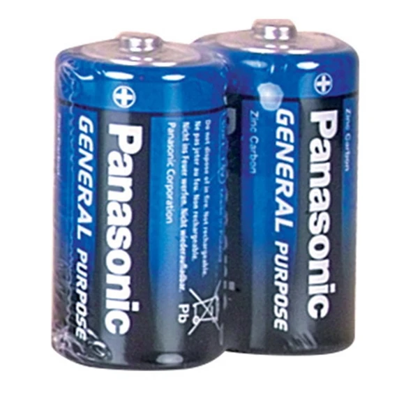 Panasonic Çinko Karbon Orta Boy Pil (C) R14BE/2PS (24 lü kutu)