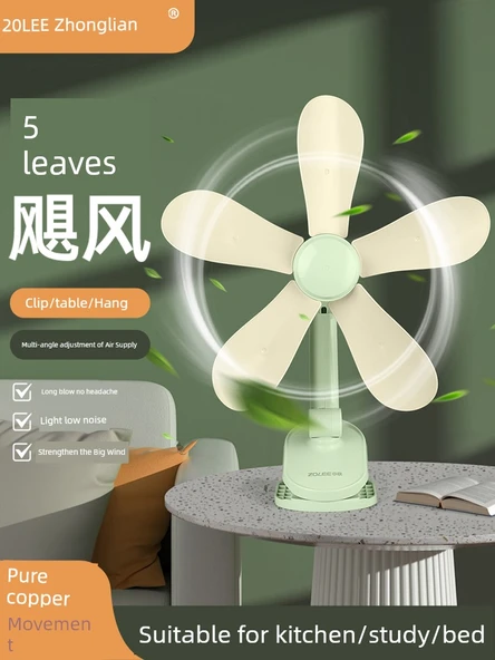 Klip Fan - Mavi 33cm - 3 Metre Zamanlayıcı Kablo - 2