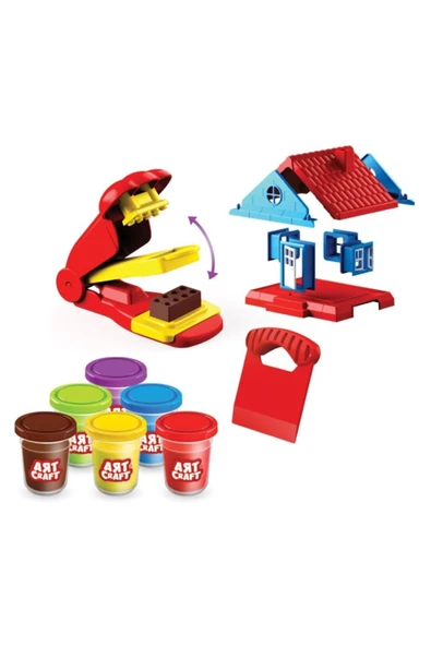 Fırsat Oyuncak Oyuncak Hamur Ev Set Dino Dişçi Hamur Set 880 Gr Set - 5