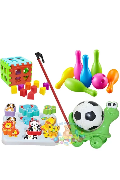 Fırsat Oyuncak Bowling Çekçek Kaplumbağa Sevimli Hayvanlar Bultak Eğitici Zeka Geliştirici Set Eğitici Set ürün görseli