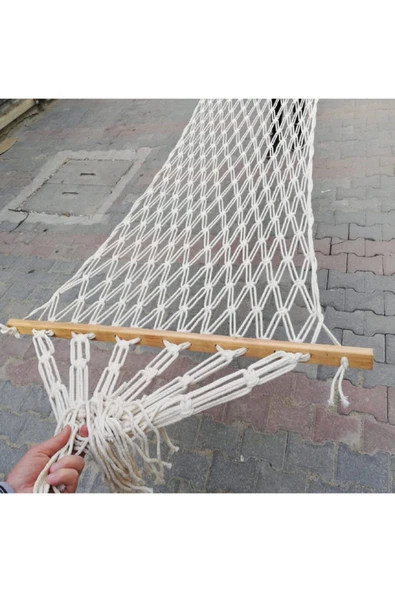 TORUN HAMAK Tek Kişilik Tek Kat Örgülü Lüks Hamak - 3