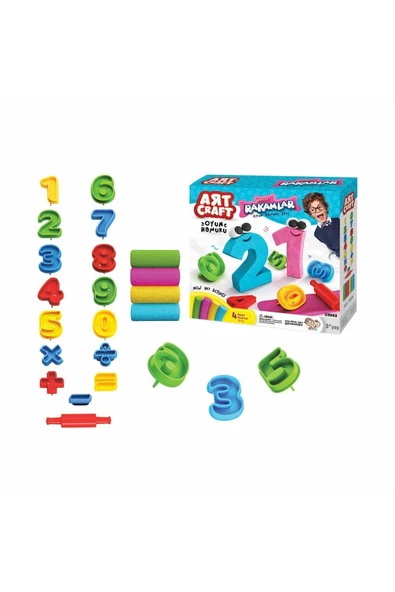 Fırsat Oyuncak 03552 3d Rakamlar Hamur Set 200 gr -dede