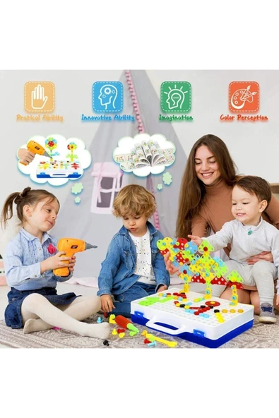 Birlik sfeyx Matkaplı 3d Yaratıcı Tamir Seti Puzzle Eğitici news sfey 997516 - Resim 4
