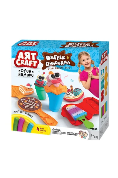 Fırsat Oyuncak Dede Art Craft Waffle &dondurma Oyun Hamuru Set 200 Gr ürün görseli