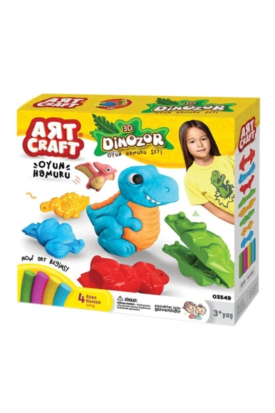 Fırsat Oyuncak Oyuncak 3d Dinozor Hamur Set 200 Gr - 4
