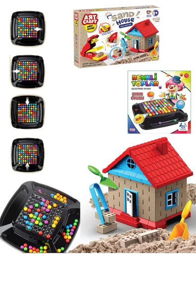 Fırsat Oyuncak Oyuncak Kinetik Kum Ev Oyunu Eşleştirme Oyunu Şeker Oyunu Set Serisi ürün görseli