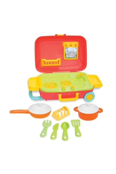 Fırsat Oyuncak Oyuncak Barbie Mutfak Set Bavulum - 3