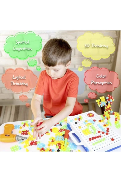 Birlik sfeyx Matkaplı 3d Yaratıcı Tamir Seti Puzzle Eğitici news sfey 997516 - Resim 5