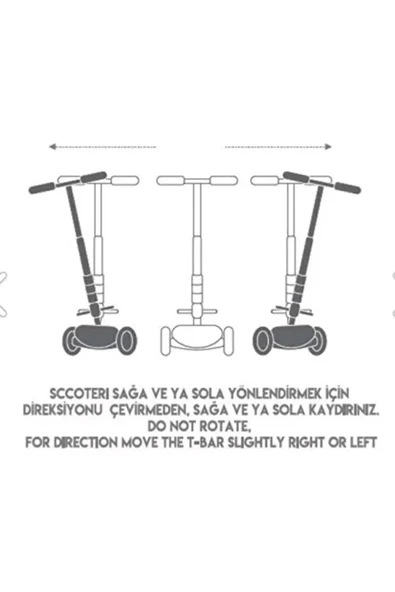 Furkan Toys Cool Wheels Led Işıklı 3 Tekerlekli Yükseklik Ayarlı Twist Scooter - 3