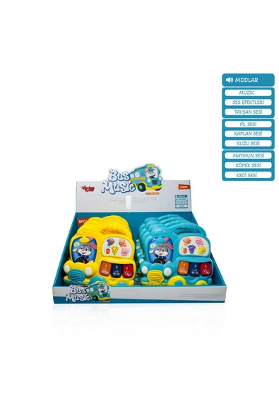 Vardem Işıklı ve Müzikli Otobüs Bebek Piyanosu ürün görseli