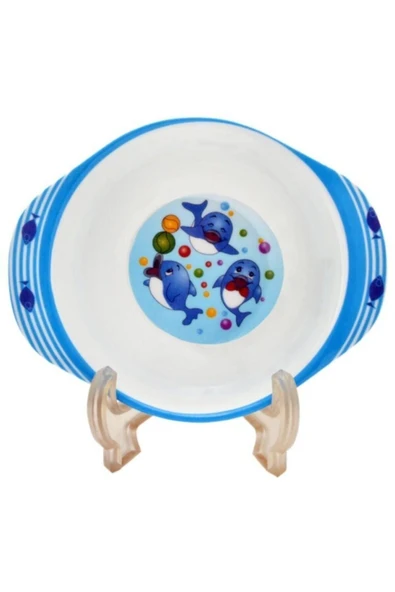 ggs Yunus Melamin Bebek Mama Yemek Tabağı Kabı Bardak Kaşık 5li Set - 3