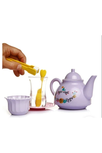 Birlik Oyuncak 22 Parça Ince Belli Bardak Çay Seti Oyuncak - 3