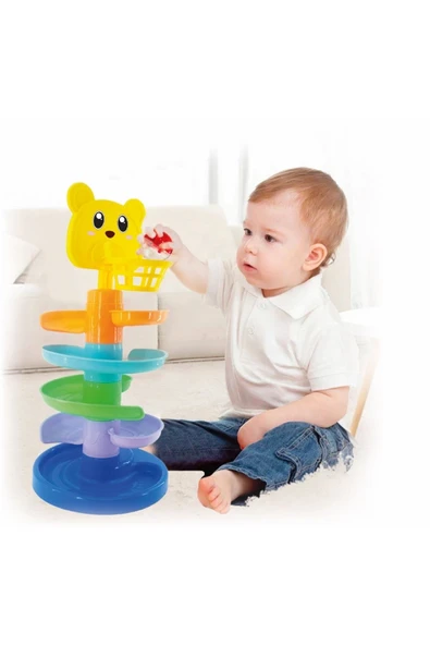 Fırsat Oyuncak Oyuncak Sallanan At Kaydıraklı Top Kulesi Oyunu 120 Parça Lego Blok Set - Resim 4