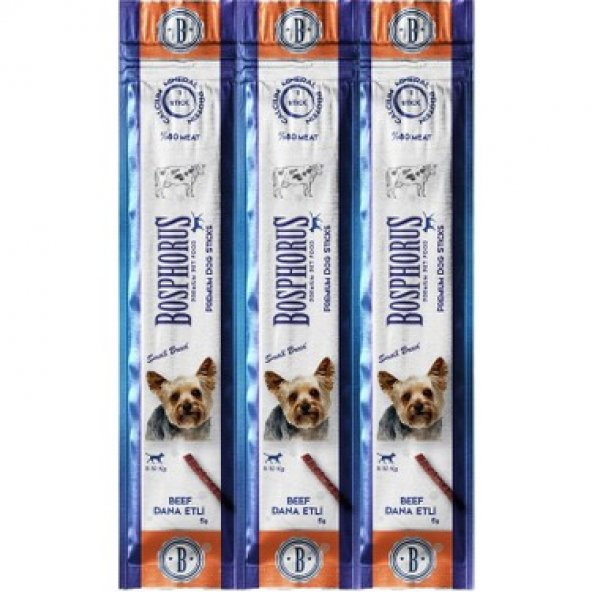 Bosphorus Dana Etli Küçük Irk Köpek Ödül Çubuğu 3x5gr - 1