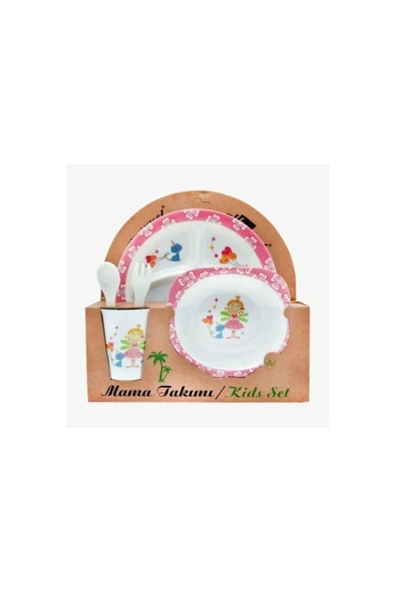 Fırsat Oyuncak Mama Set Bebek Mama Tabağı 5 Parça Set Kız Erkek - 3