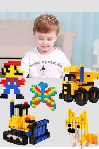 Oruç Oyuncak Tiktak Bloklar 600 Parça Eğitici Ve Çıt Çıt Oyuncak Eğitici Tik Tak Bloklar Lego Tiktak - Resim 4